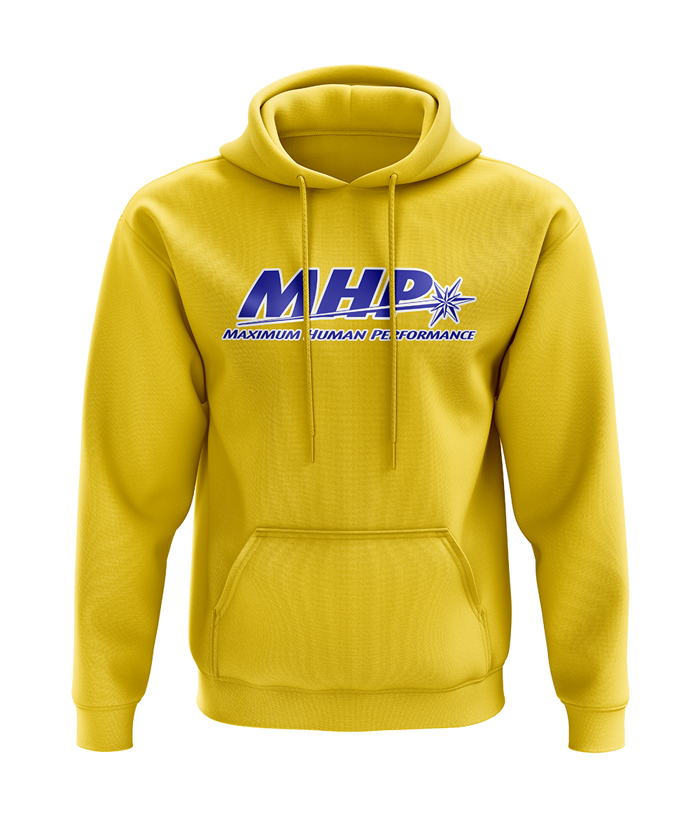 MHP I am Strong Gym Hoodie in Yellow