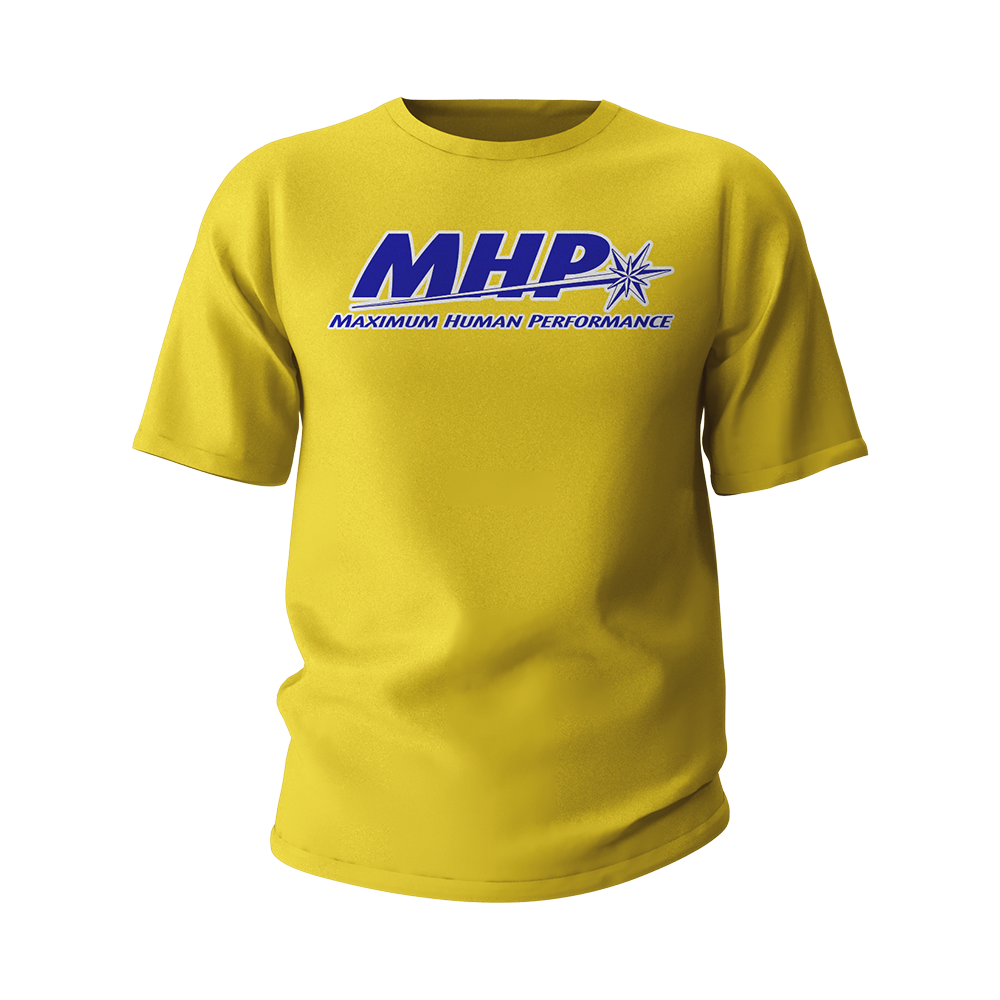 MHP I am Strong Gym T-Shirt in Yellow