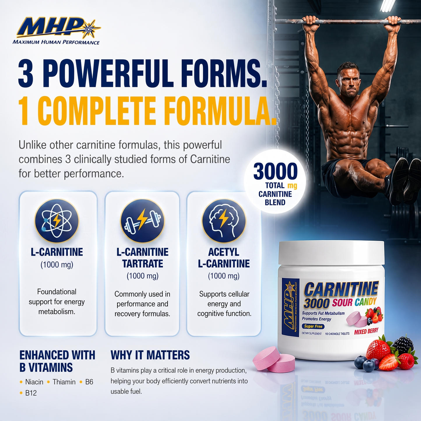 Carnitine Sour Candy Chews - 3000mg