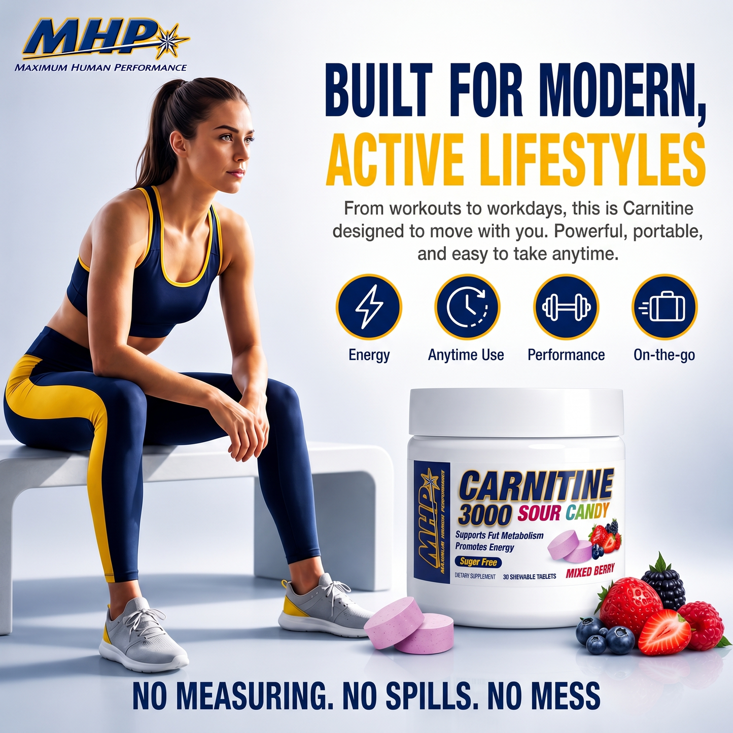 Carnitine Sour Candy Chews - 3000mg