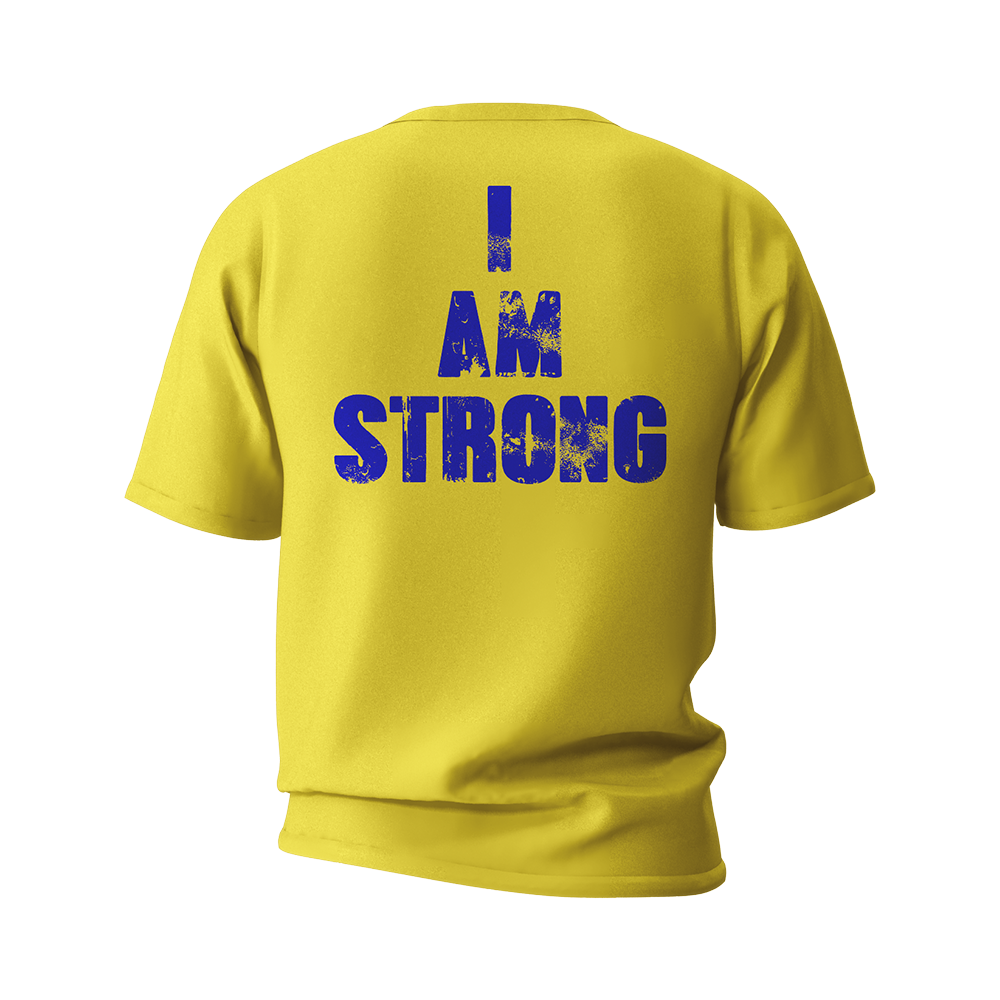 MHP I am Strong Gym T-Shirt in Yellow