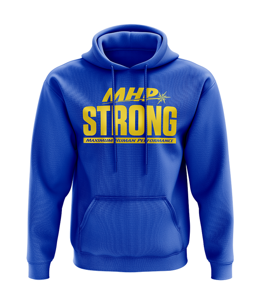 MHP Everything Strong Gym Hoodie in Royal Blue