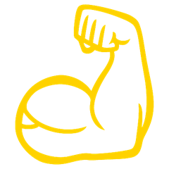 Flexed bicep icon
