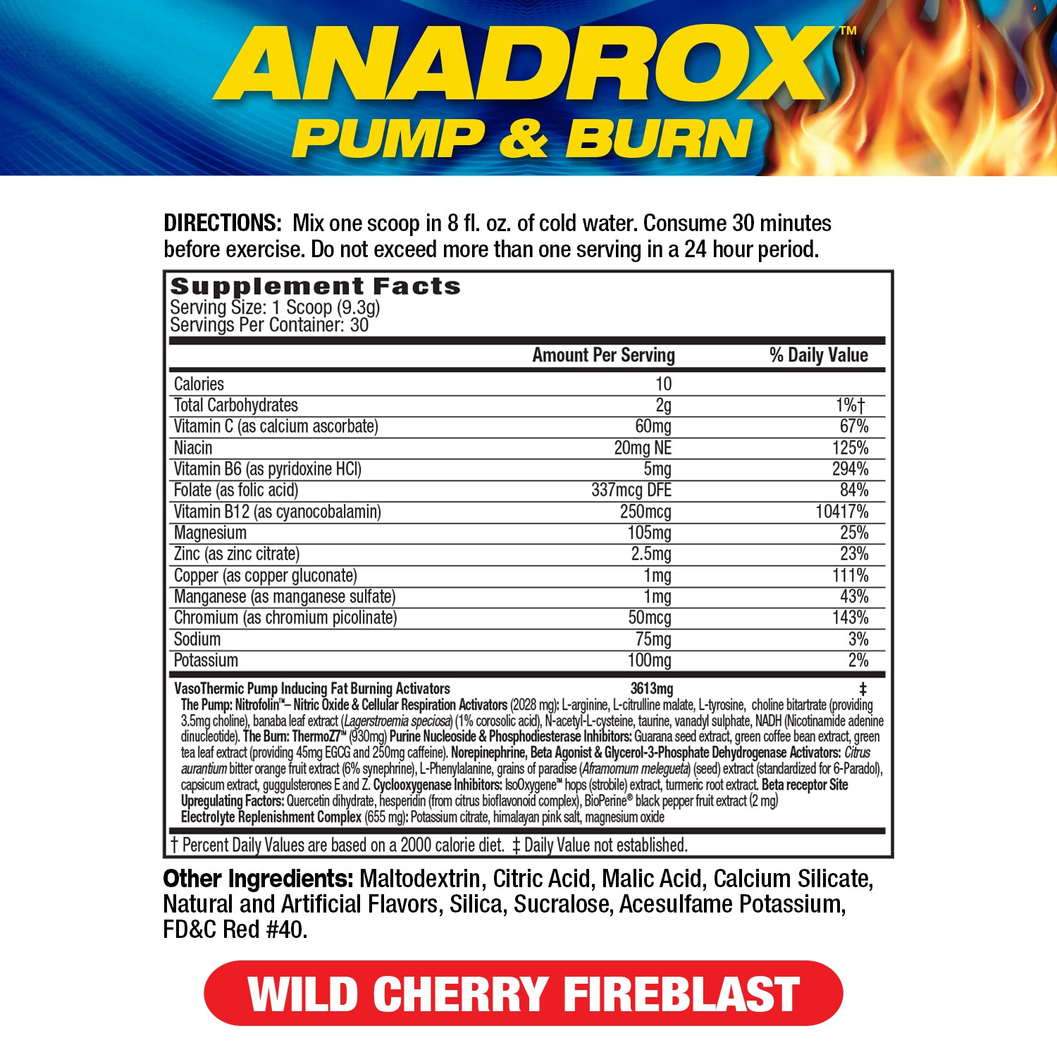 Anadrox Pump & Burn | MHP Strong