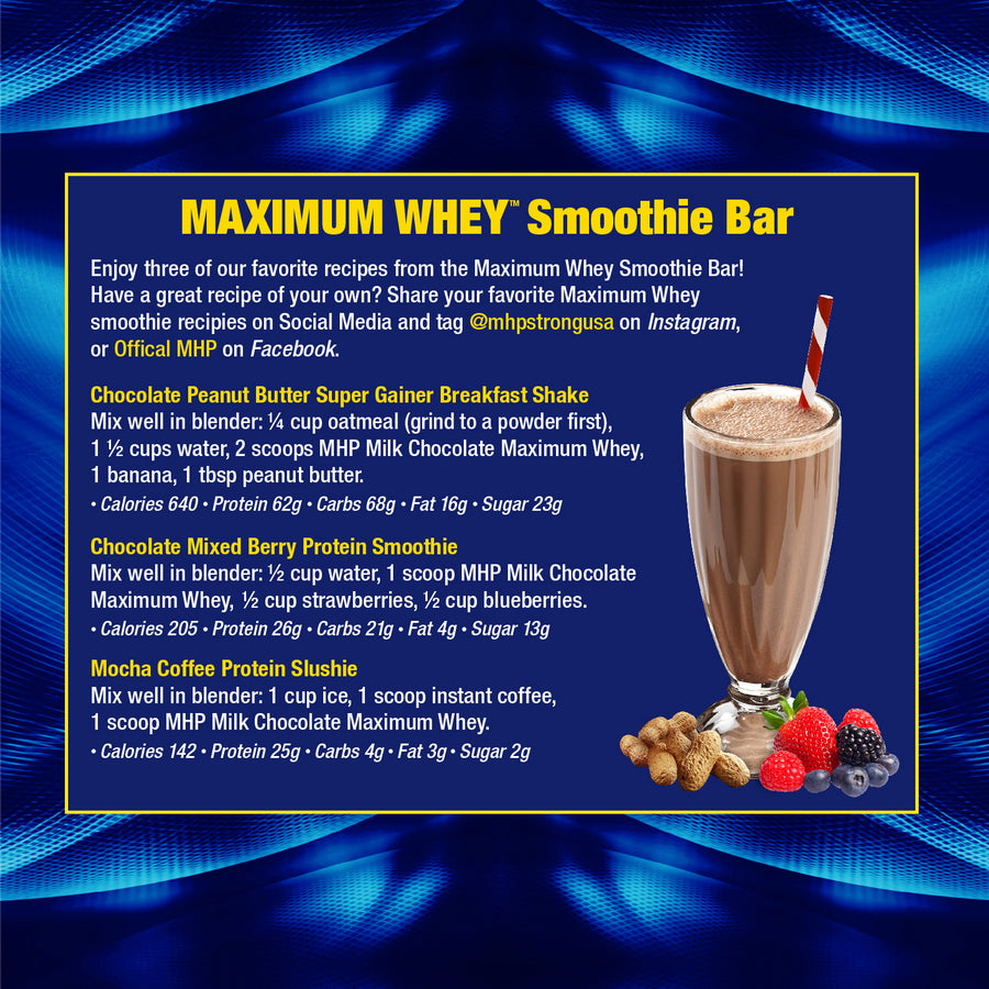 MHP Maximum Whey Smoothie Recipe